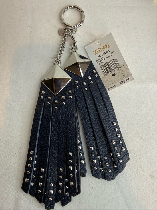 MICHAEL Michael Kors Handbags - MICHAEL MICHAEL KORS KEY CHARM PYRAMID STUD TASSELS LEATHER